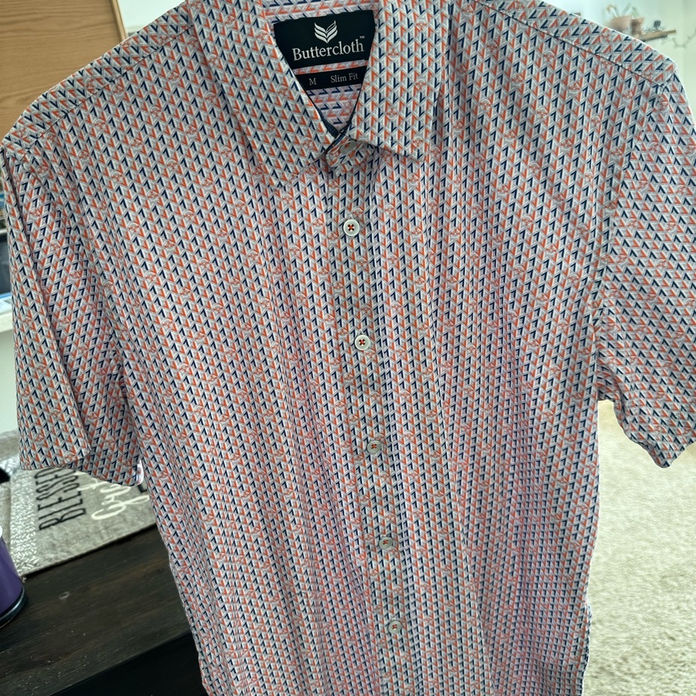 Buttercoth Men's Slim Fit Patterned Shirt - Multicolor